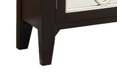 Kacia Antique Black Finish Console Cabinet