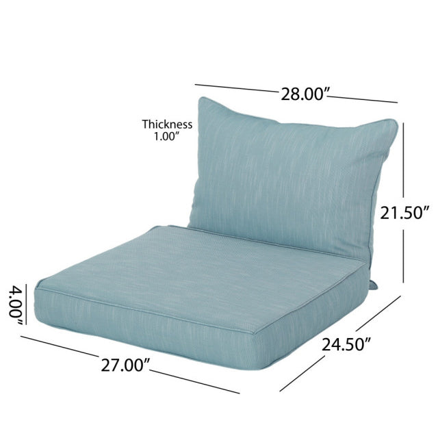 ANTIBES CLUB CHAIR SET, BACK CUSHION AND SEAT CUSHION, TEAL, SET OF 2, (57087.00 CUSHION SET)