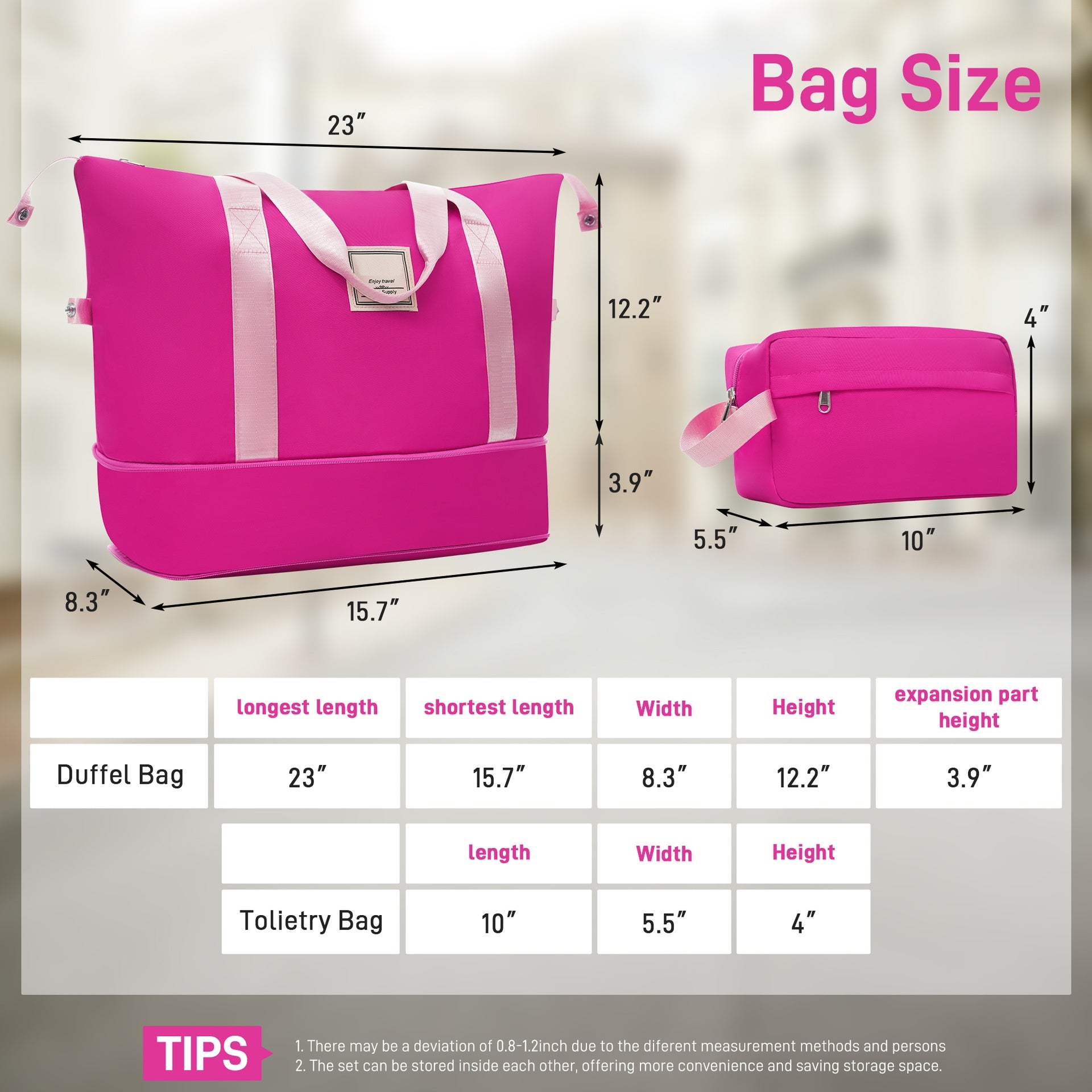 Hardshell Luggage Sets 6 Piece with 2 Bags,Carry on Suitcase with Handle Password Lock Double Spinner Wheels, Lightweight 16"+20"+24"+28" Luggages