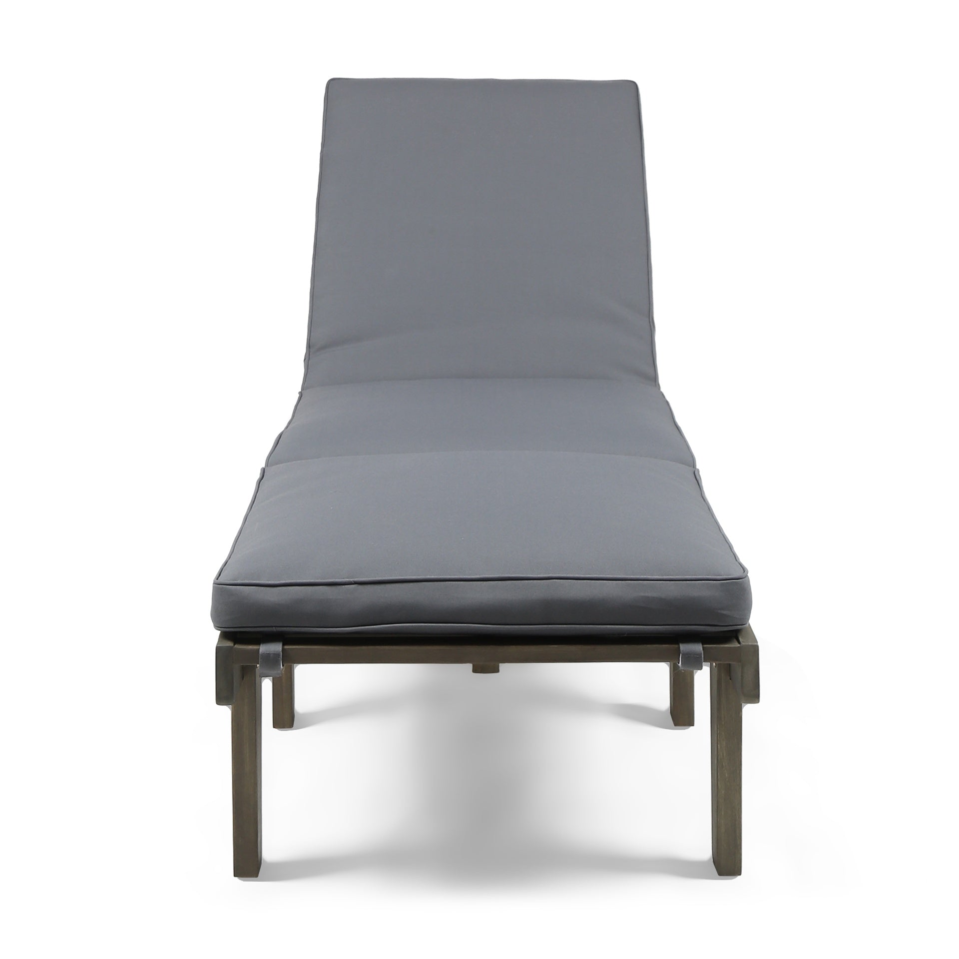 ARIANA KD WOOD CHAISE LOUNGE W/ CUSHION