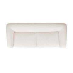Alpine 90.5" Sherpa Sofa, Ivory White Boucle
