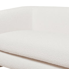 Alpine 90.5" Sherpa Sofa, Ivory White Boucle