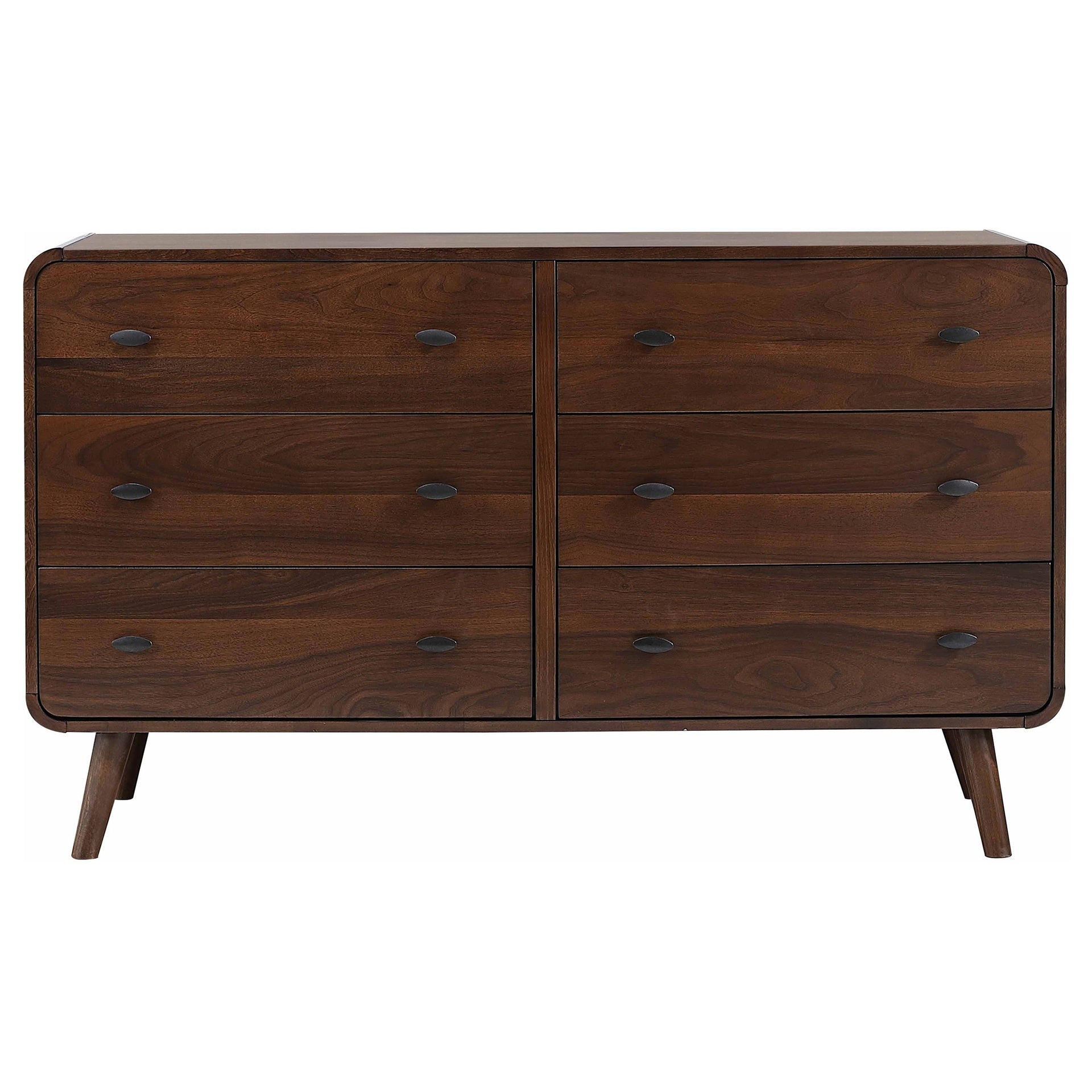 Winston Dark Walnut 6-drawer Bedroom Dresser