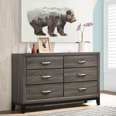 Cabrillo Grey Oak 6-drawer Dresser