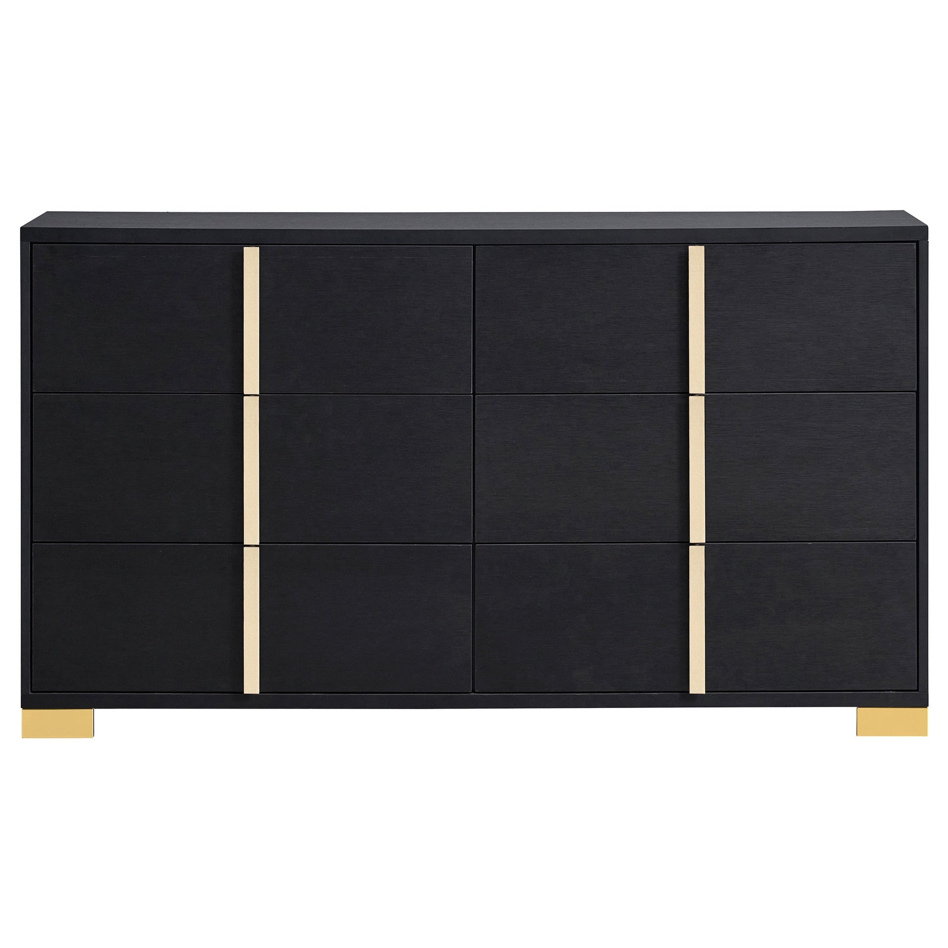 Medici Black 6-drawer Dresser