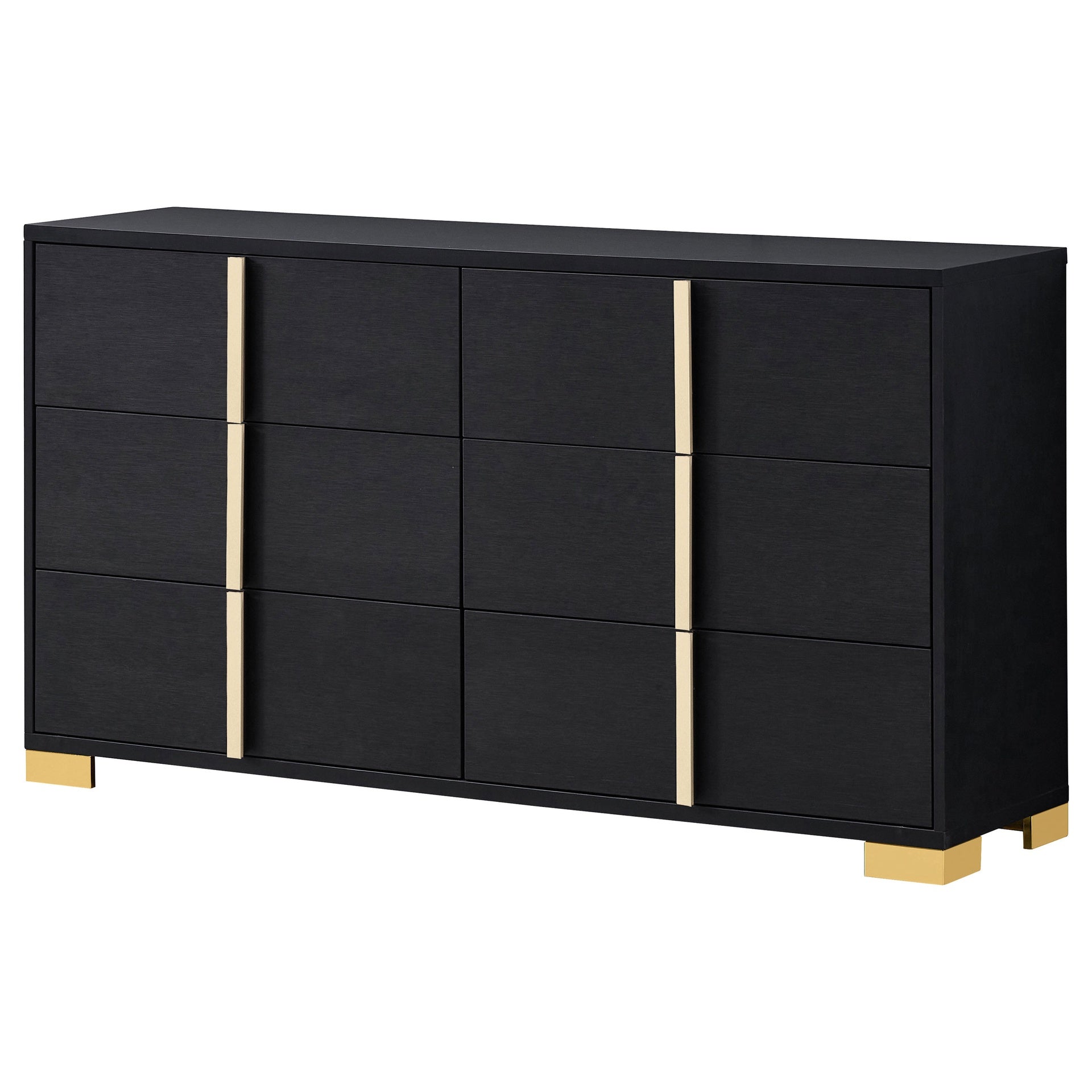 Medici Black 6-drawer Dresser