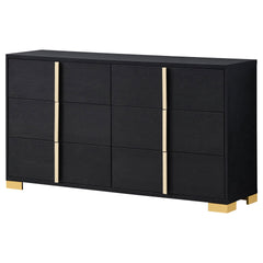 Medici Black 6-drawer Dresser