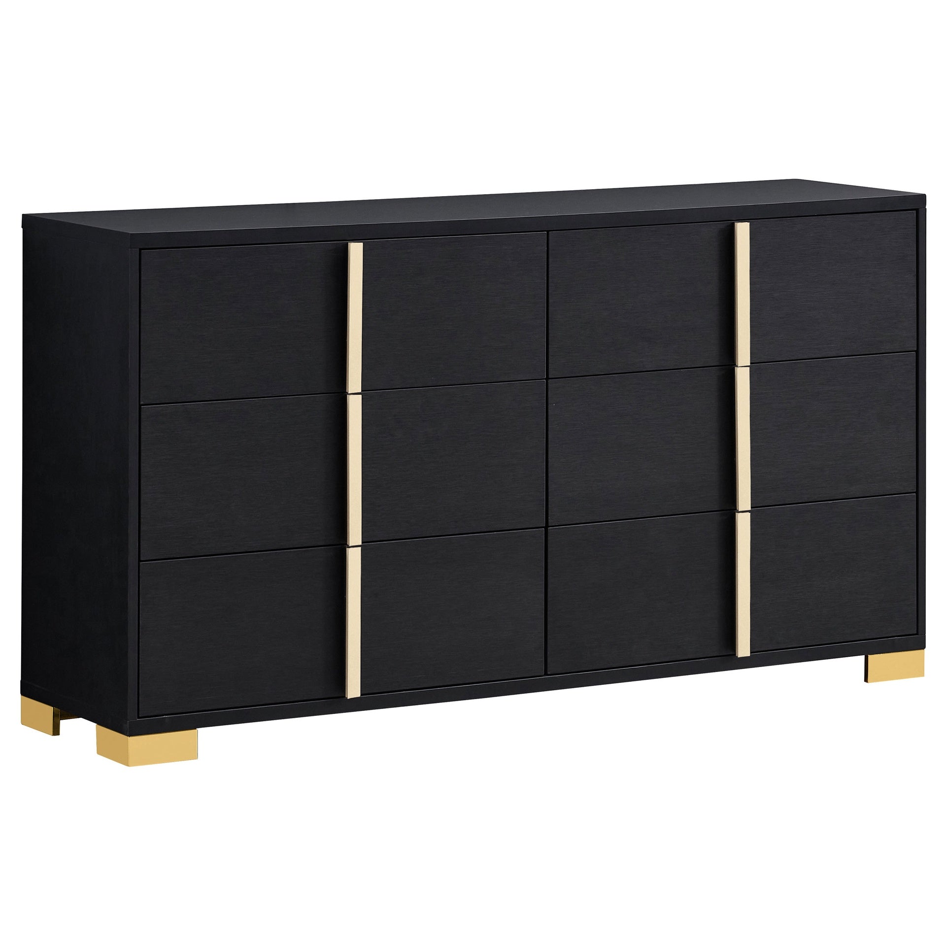 Medici Black 6-drawer Dresser