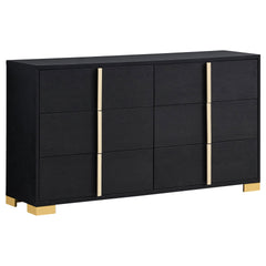 Medici Black 6-drawer Dresser