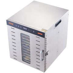 Food Dehydrator Machine, 10 Stainless Steel Trays, 1000W Electric Food Dryer with Digital Adjustable Timer & Temperature for Jerky, Herb, Meat, Beef, Fruit, Dog Treats and Vegetables