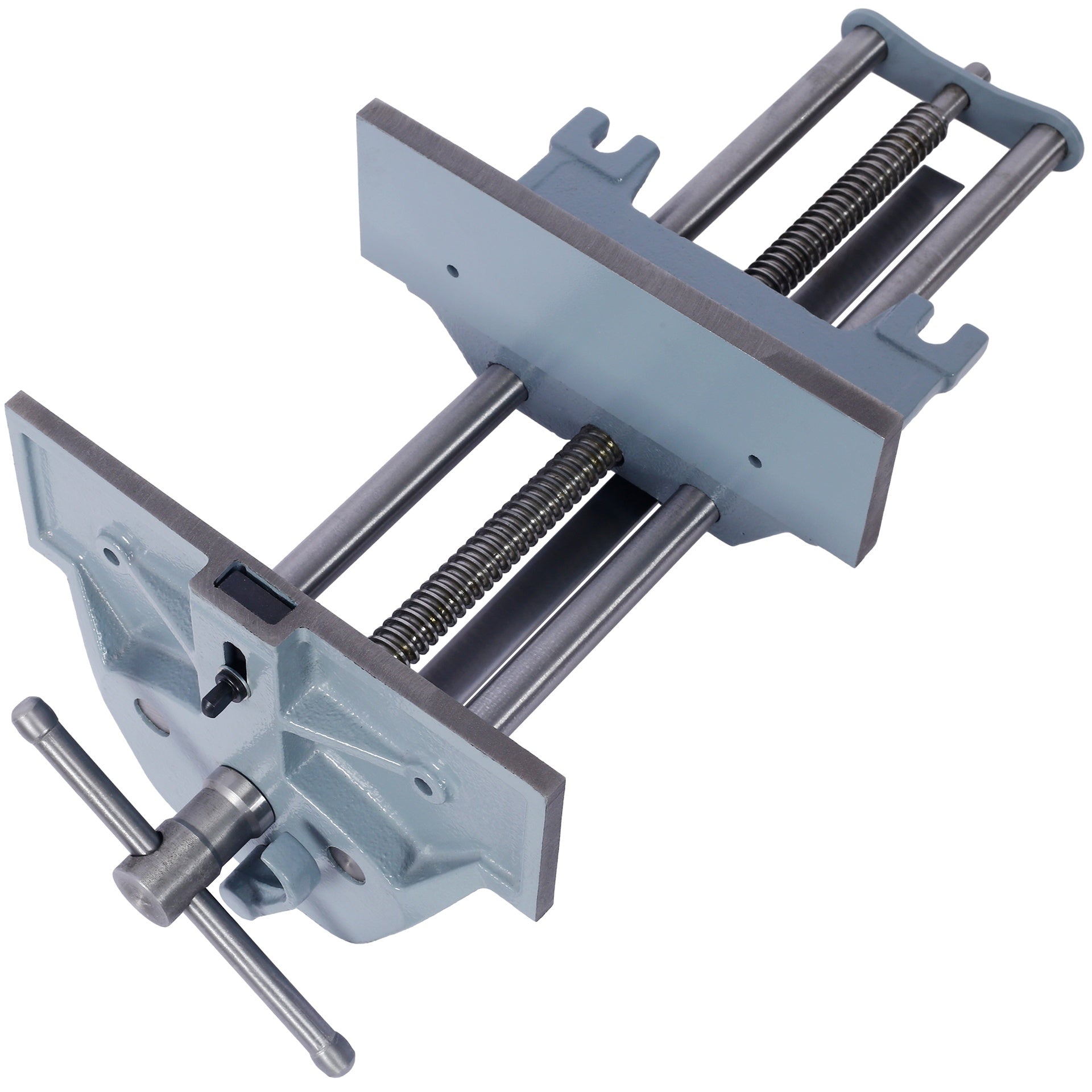 Rapid Action Woodworking Vise Quick Release Lever for Quick Adjustments 10.5 Inch Jaw Width Made with Heavy-Duty Cast Iron , GRAY COLOR