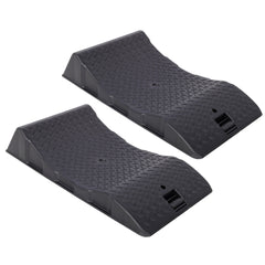 2PACK Tire Saver Ramps,Car Tire Wheel Ramps,Anti-Slip Hard Plastic Design,Black