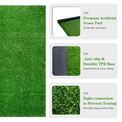 Golf Hitting Mats - 3.8'x5' Artificial Turf Training Mat for Indoor/Outdoor Swing Practice