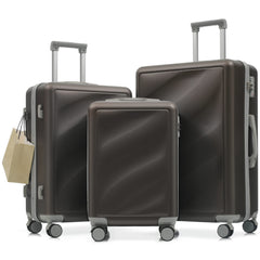 Luggage Set 3 Piece, Lightweight Durable ABS Suitcases with Spinner Wheels and TSA Lock, Carry-on & Checked Travel Luggage (20"/24"/28")