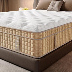 Queen Mattress 12 Inch, 7-Zone Contouring Bed in a Box,Firm Hotel Collection Hybrid Mattresses with Extra Lumbar & Shoulder Support