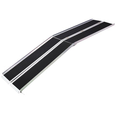 wheel chair ramp 10ft ,aluminium threhold ramp,Portable and Foldable, 600 Pound Capacity, Non-Skid Surface, Two Separate Pieces, for Home, Steps, Stairs, Doorways with bag