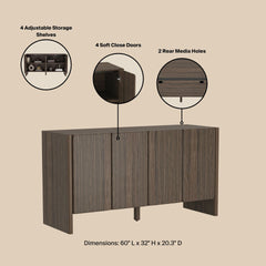 Sideboard in Walnut Brown