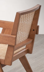 Velentina Rattan & Natural Finish Accent Chair