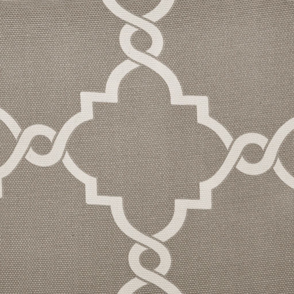 Fretwork Print Grommet Top Window Curtain Panel(Only 1 Pc Panel)