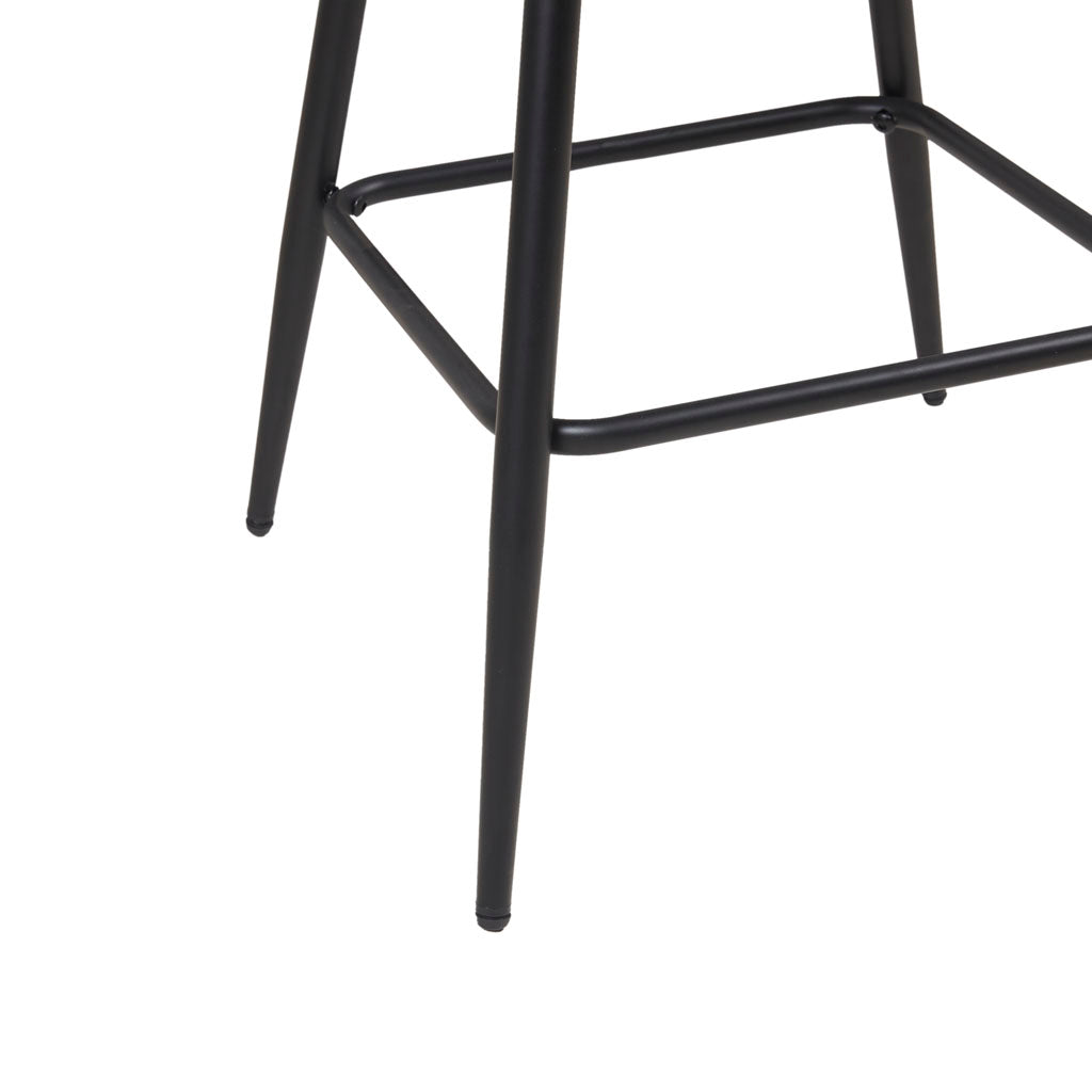 Faux Leather Swivel Counter Stool