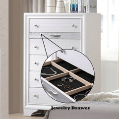 Naima White Finish Chest
