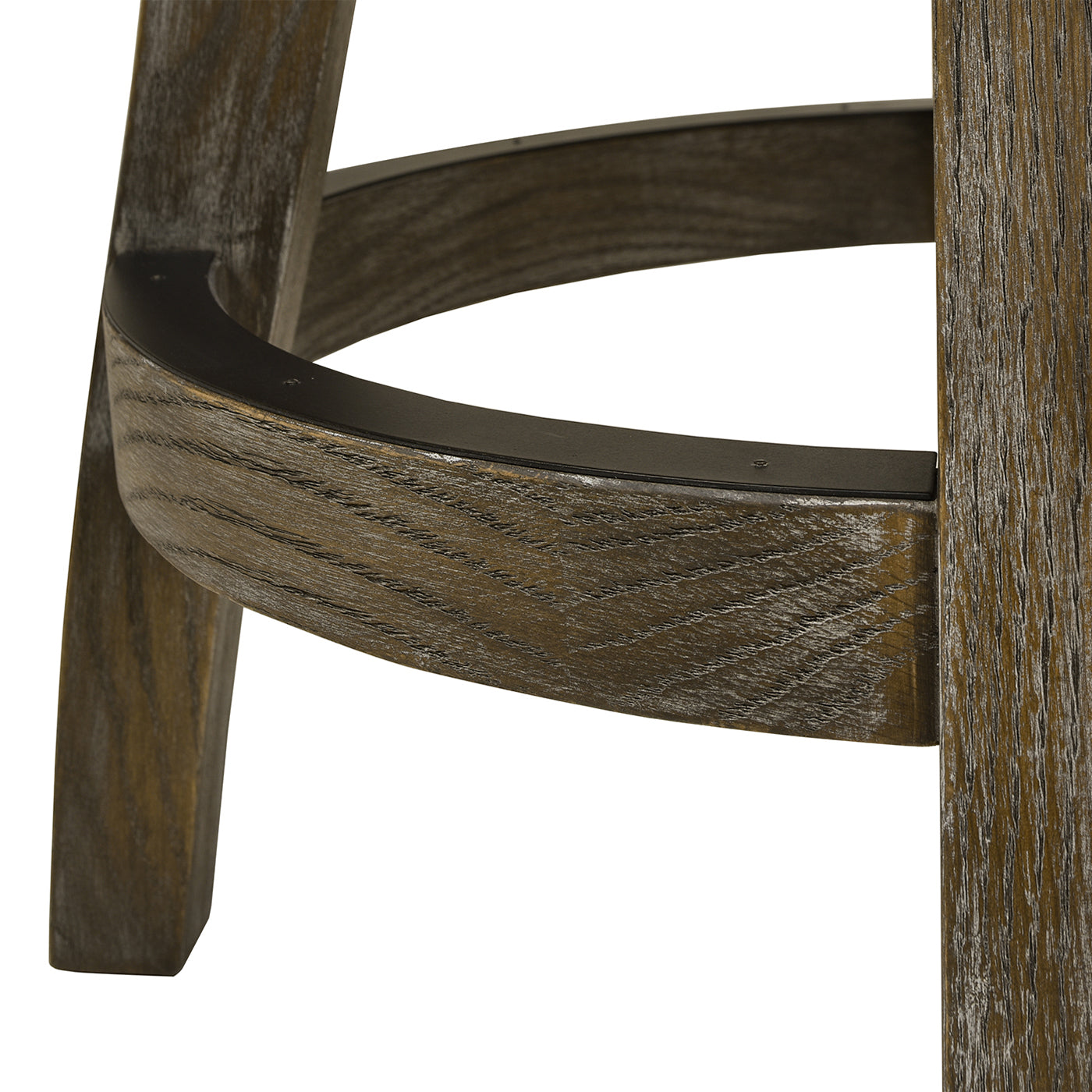 Henry 27" Armless Swivel Counter Height Bar Stool, Natural White Linen
