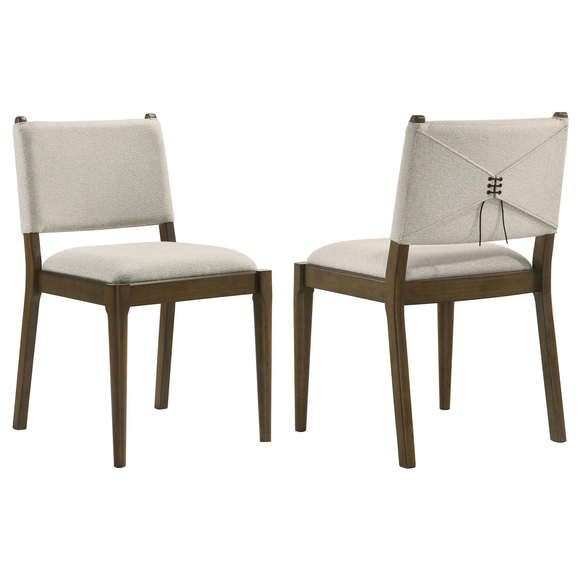 Crispin Brown Upholstered Dining Side Chair (Set of 2)