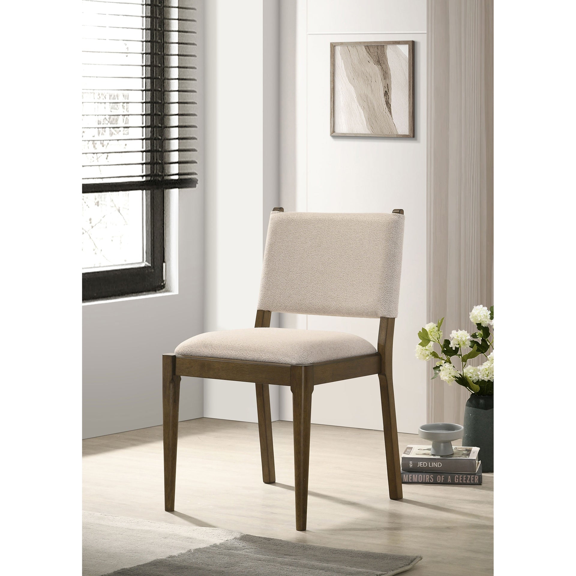 Crispin Brown Upholstered Dining Side Chair (Set of 2)