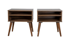 Queen Upholstered Bed With 2 Nightstands