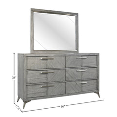 Gray Landscape Mirror