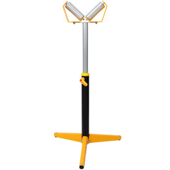 V Shape Heavy Duty Roller Stand,Material Support Stand, Yellow & Black Color