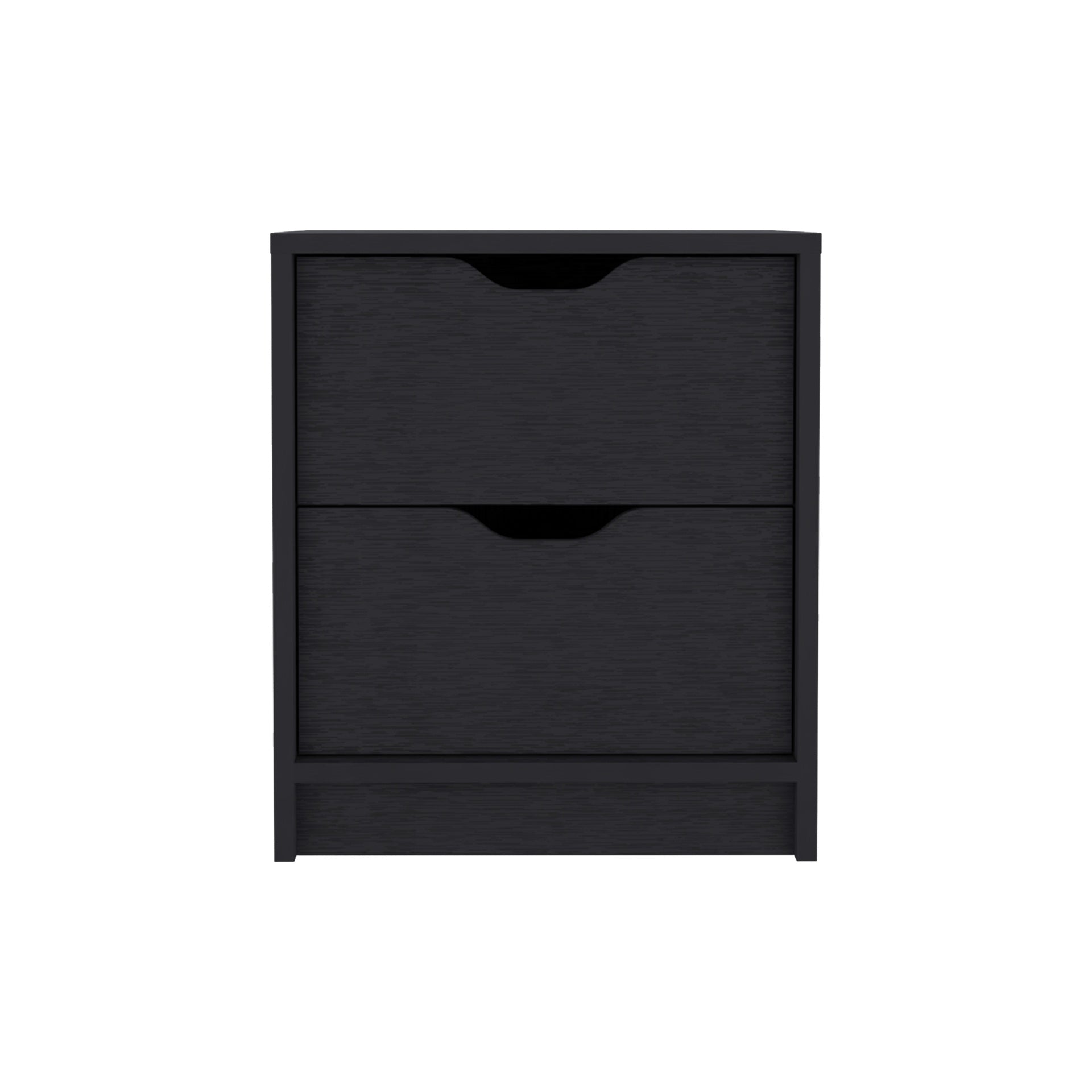 Raymer 2 Piece Bedroom Set, Nightstand + Dresser, Black