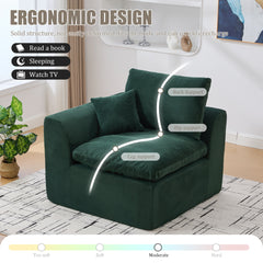 UNITED WE WIN Modular Sectional Sofa Cloud Couch,Comfy Cloud Modern Sofa,2 Seater with Cushion Covers Removable Furniture for Living Room Bedroom Apartments Dorms,No Assembly Required