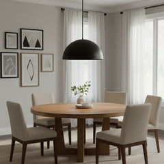 24 inch Diameter Integrated LED Black Pendant