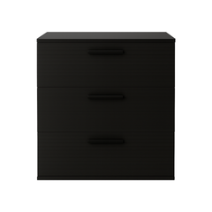 Morgan Three-Drawer Modular Jumbo Chest in Black