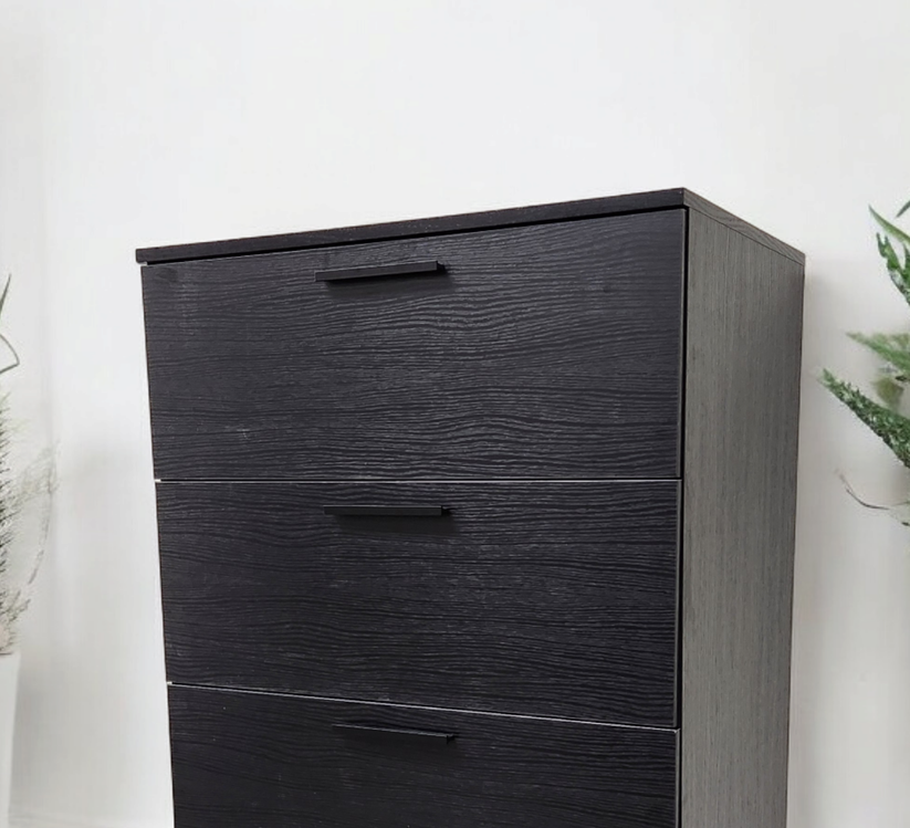 Oliver Four-Drawer Jumbo Chest in Black