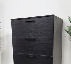 Oliver Four-Drawer Jumbo Chest in Black