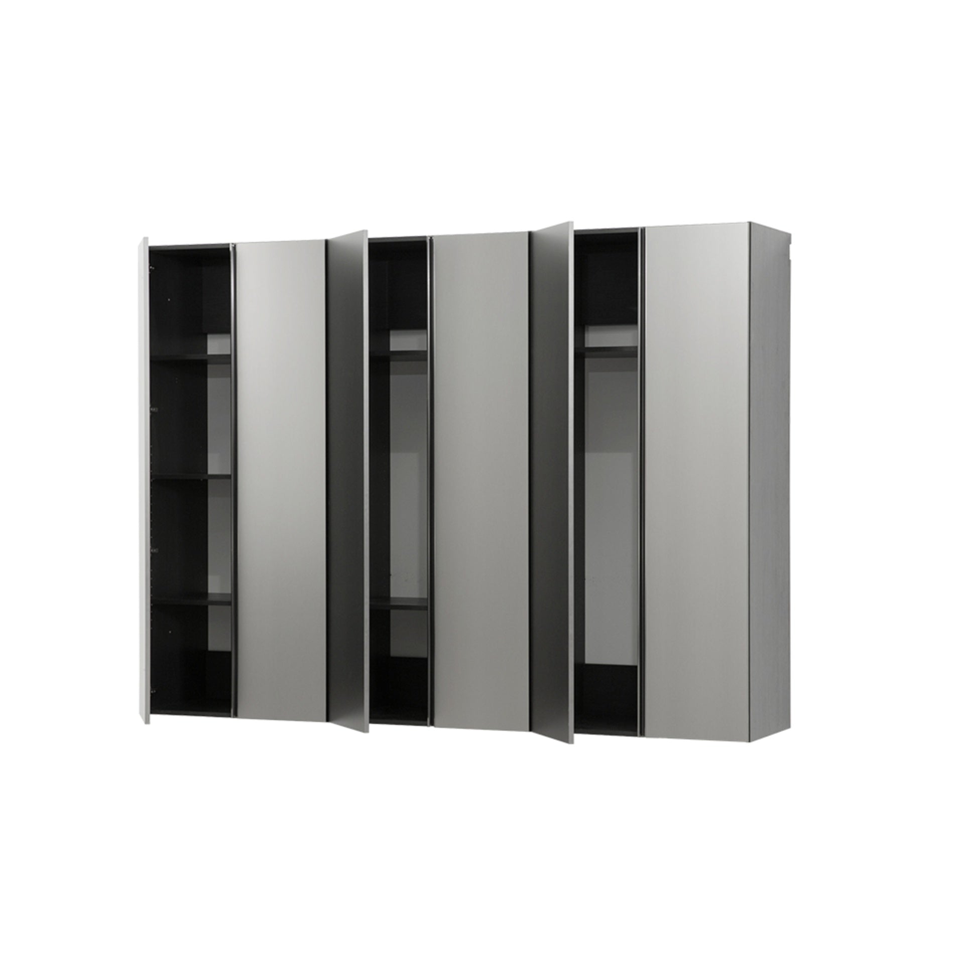 Nova Series 96 in. W x 72 in. H x 20 in. D Metallic Grey Garage Cabinet Set D (3-Piece)