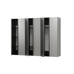 Nova Series 96 in. W x 72 in. H x 20 in. D Metallic Grey Garage Cabinet Set D (3-Piece)
