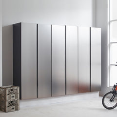 Nova Series 96 in. W x 72 in. H x 20 in. D Metallic Grey Garage Cabinet Set D (3-Piece)