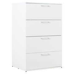 Bliss Glossy Four-Drawer Jumbo Chest in White