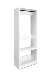 Prosper 32 inch White Wood Walk-in Closet with One Rod