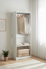 Prosper 32 inch White Wood Walk-in Closet with One Rod