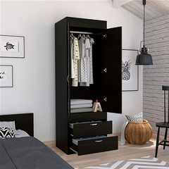 Wenge 2-Drawer Armoire