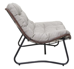 Patio Loveseat Sofa, Outdoor Wicker Loveseat with Luxury Thick Cushion, All-Weather Patio Furniture Set, Outdoor Glider Bench for Garden Balcony Backyard