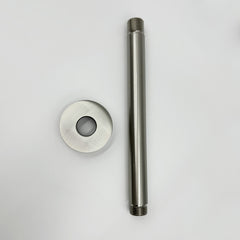 Shower Arm with Flange, 1/2 NPT Tapered Threads, Rain Shower Head Arm, Ceiling Mount Shower Extension Arm