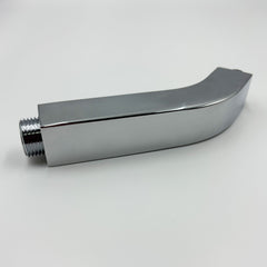 Square Shower Arm with Flange, 1/2 NPT Tapered Threads, Rain Shower Head Arm, Wall Mount Shower Extension Arm