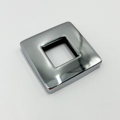 Square Shower Arm with Flange, 1/2 NPT Tapered Threads, Rain Shower Head Arm, Wall Mount Shower Extension Arm