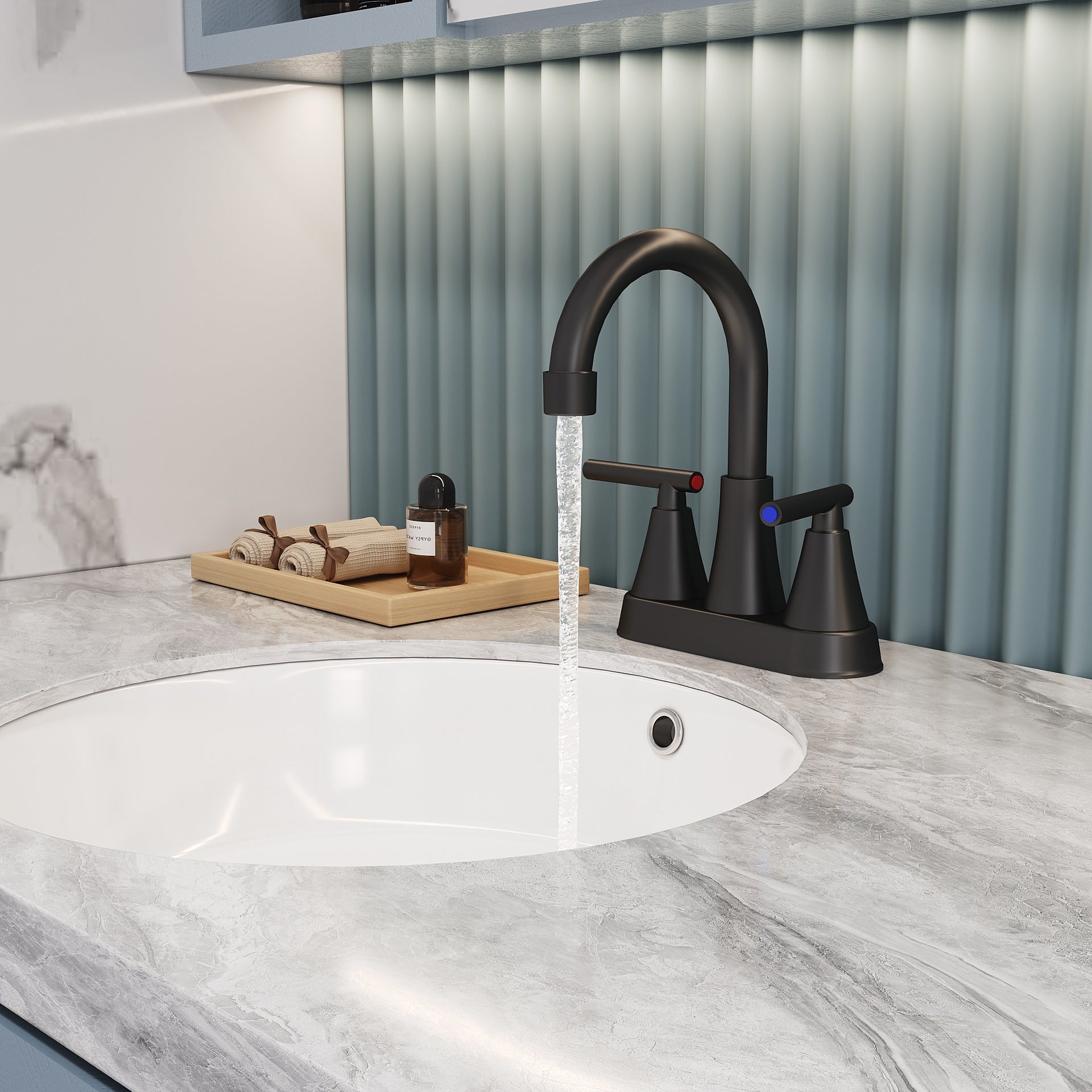 Bothwa Home 7.86" CUPC Certified 2-handle Bathroom Sink Faucet (Matt Black)