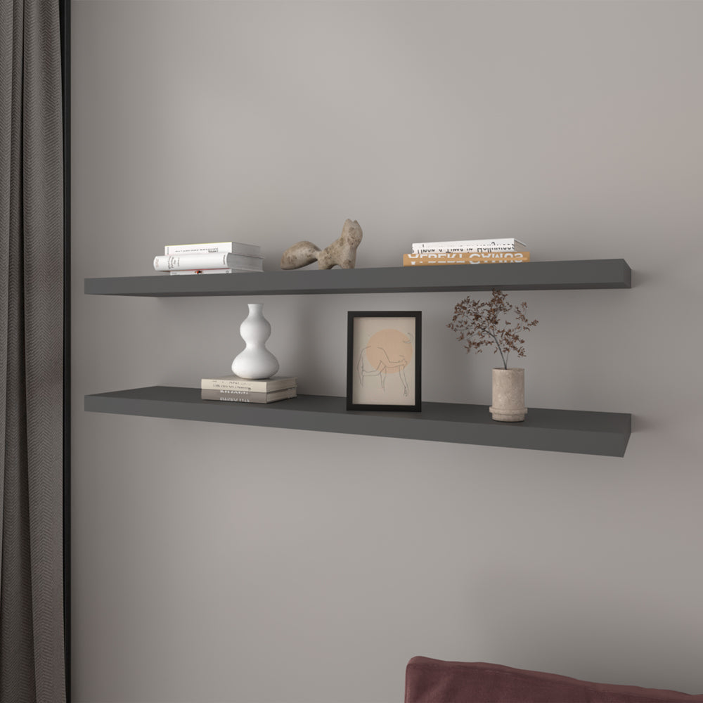 Floating Shelf Lyle, Living Room, Matt Gray
